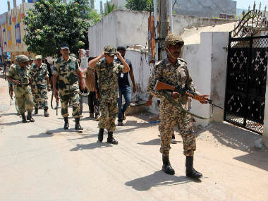 Three killed in police firing after communal clash in Hyderabad Three killed in police firing after communal clash in Hyderabad