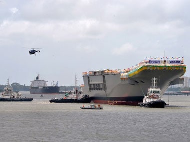 A file image of INS Vikrant. AFP
