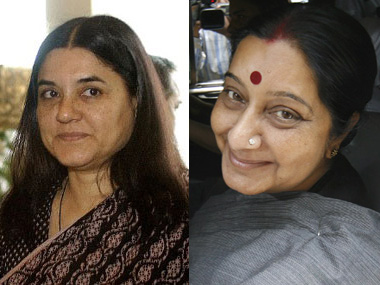 Sushma, Maneka, Uma Bharti: The women who made it to Modi's cabinet Sushma, Maneka, Uma Bharti: The women who made it to Modi's cabinet