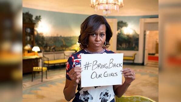 Drone opponents criticise US first lady's support for Nigerian girls