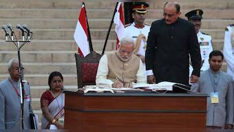 Image of the day: Narendra Modi sworn in as India's new PM