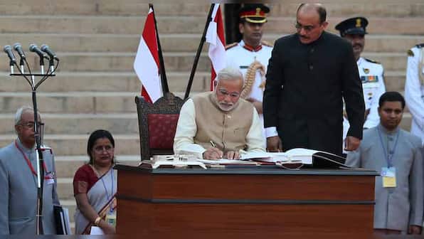 Image of the day: Narendra Modi sworn in as India's new PM