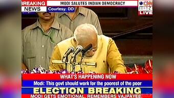 New hope has risen, says Narendra Modi in emotional first speech 