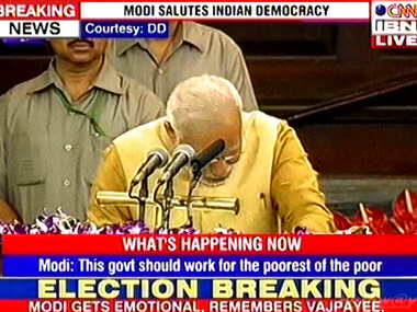 New hope has risen, says Narendra Modi in emotional first speech New hope has risen, says Narendra Modi in emotional first speech