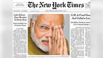 Modi's LS polls victory dominates front pages across the world