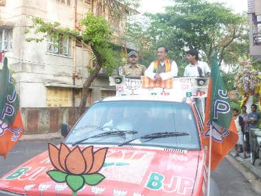 PC Sorcar Jr. on the campaign trail. Sandip Roy/Firstpost