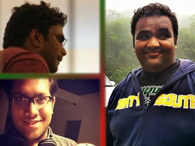 Ramu, top left; Sohil, right; Anshul, bottom left