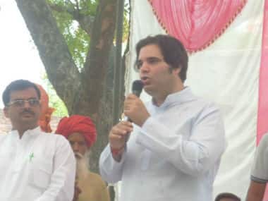 Varun on the campaign trail. Sandip Roy/Firstpost