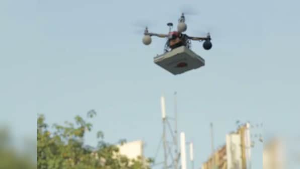 It's a bird, it's a plane: Look Mumbai, it's a drone delivering pizza!