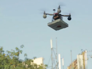 Drone-delivered pizza: Mumbai Police seeks explanation Drone-delivered pizza: Mumbai Police seeks explanation