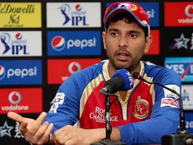 Yuvraj Singh during the press conference after match 35. BCCI