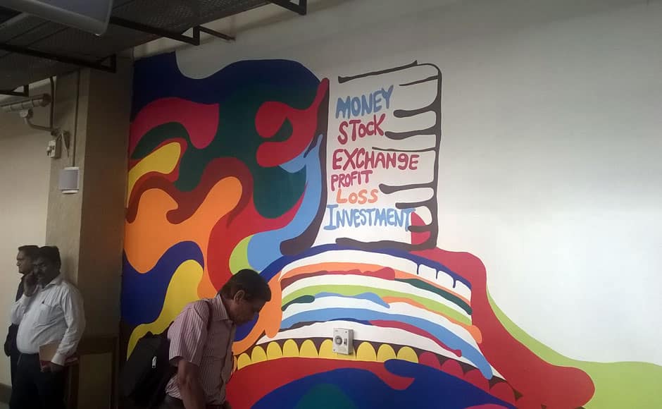 A splash of Mumbai’s colors at the Ghatkopar Station exit.