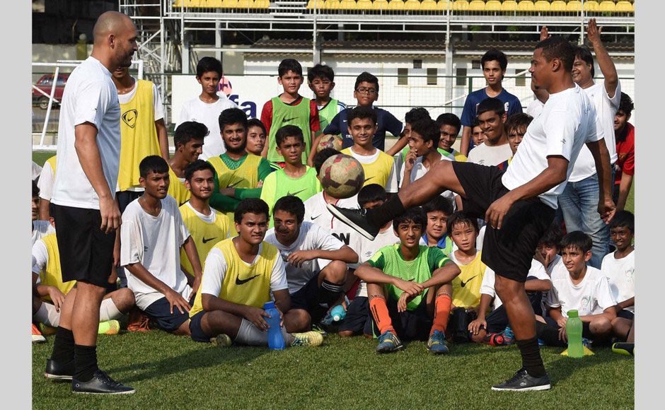 Photos: Mumbai kids meet India's most popular Brazilian footballer Photos: Mumbai kids meet India's most popular Brazilian footballer