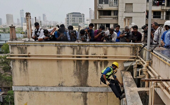 Photos: Residents in tears as BMC cuts water, electricity supply at Campa Cola society 