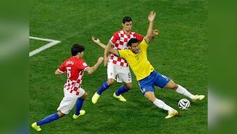 Brazil's Fred says it was a 'clear penalty' on him