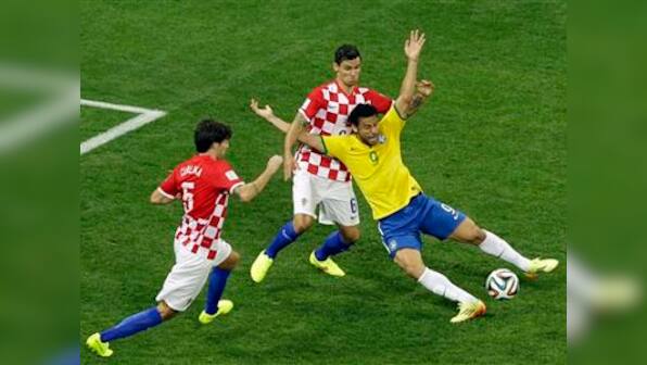 Brazil's Fred says it was a 'clear penalty' on him