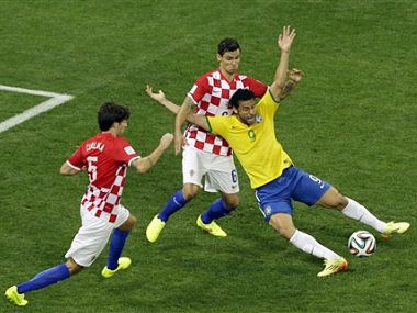 Brazil's Fred says it was a 'clear penalty' on him Brazil's Fred says it was a 'clear penalty' on him