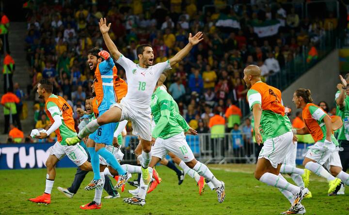Photos: It's a party as Algeria make history after breaking into top 16