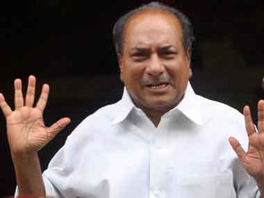 File image of AK Antony. PTI