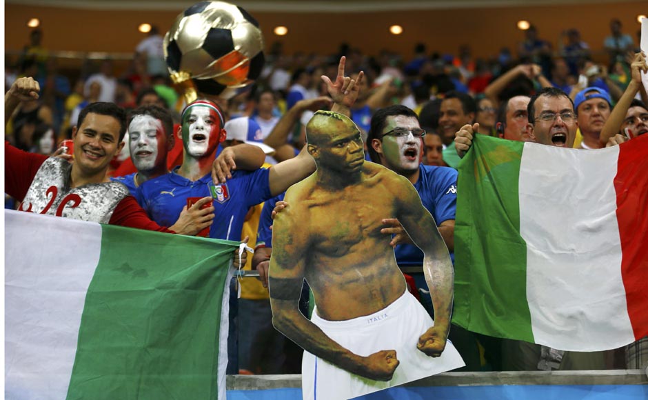 Super Mario was the clear favourite amongst the fans and they displayed famous cutouts of the maverick striker in the stadium. Reuters