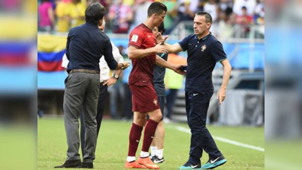 Portugal coach Bento angry with ref, says penalty was forced