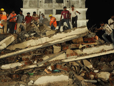 Vadodara: Three family members killed in building collapse Vadodara: Three family members killed in building collapse