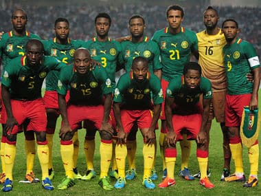 File picture of the Cameroon team. Getty Images