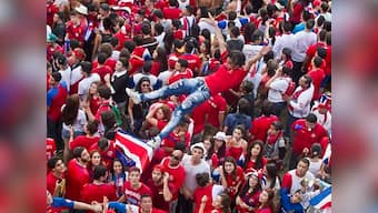 Costa Ricans go wild celebrating historic World Cup victory over Greece