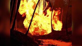 Gail pipeline fire: Central committee visits Nagaram village