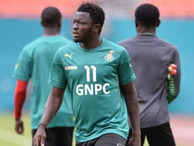 Sulley Muntari will play no further part in the World Cup. AFP