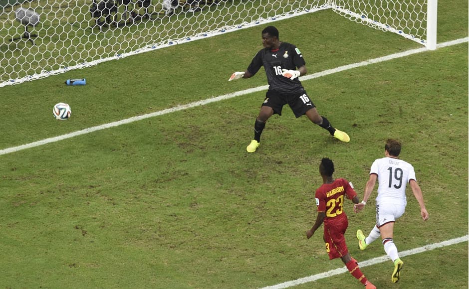 Ghana impressed in the first half as both the teams went goalless in the interval. But Mario Goetze gave Germany the lead in the 51st minute via a fortuitous header. Reuters