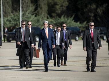 John Kerry in Iraq. AP