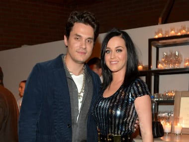 Singer Katy Perry with musician John Mayer in happier times. AFP