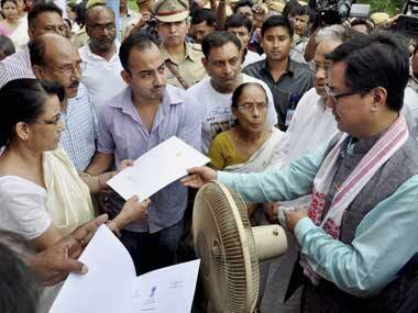 Rijiju reviews law and order situation in Assam with Gogoi