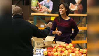 Malia Obama's first stint in showbiz sees her doing coffee runs all day