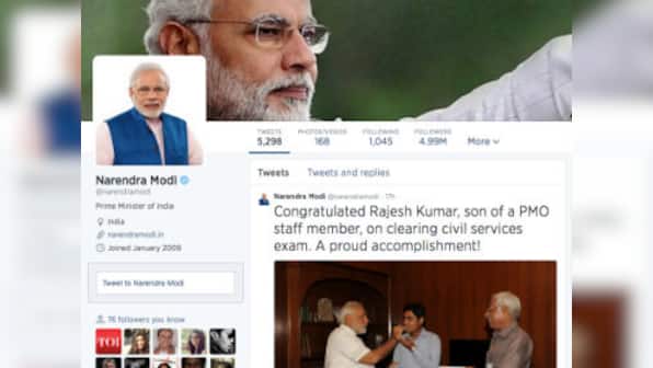 PM Modi's personal account beats White House on Twitter