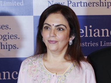 Nita Ambani named as co-chair for Jio MAMI film festival Nita Ambani named as co-chair for Jio MAMI film festival
