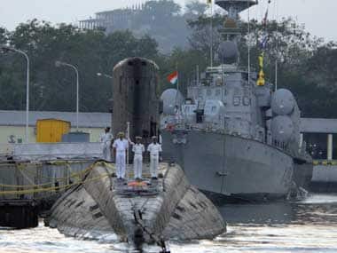 Indian naval ships. Image courtesy PIB