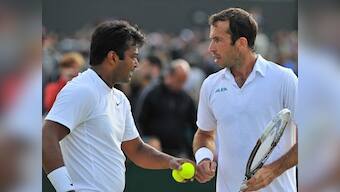 Wimbledon: Paes-Stepanek survive scare, Sania-Cara crash out