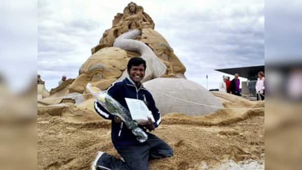 Indian Sudarshan Pattnaik wins first ever sand sculpting world Cup