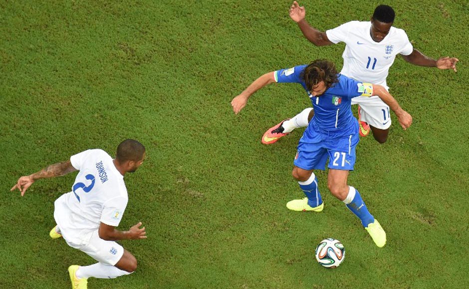 The unsung hero of the match was Andrea Pirlo. The veteran magician wielded his magic and was unlucky to miss out on scoring in the dying minutes of the game when his splendid freekick hit the crossbar. He completed a remarkable 108 passes in the game. It's the highest recorded by a player in the World Cup 2014 so far. AFP