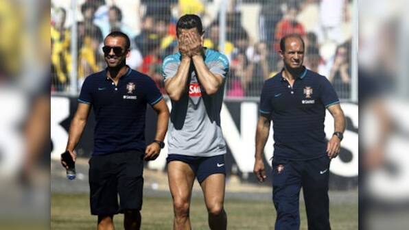 Portugal sweats as Ronaldo cuts short training session