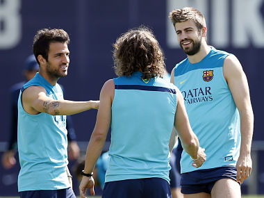 Pique lets cat out of the bag, says Fabregas 'is leaving' Barca Pique lets cat out of the bag, says Fabregas 'is leaving' Barca