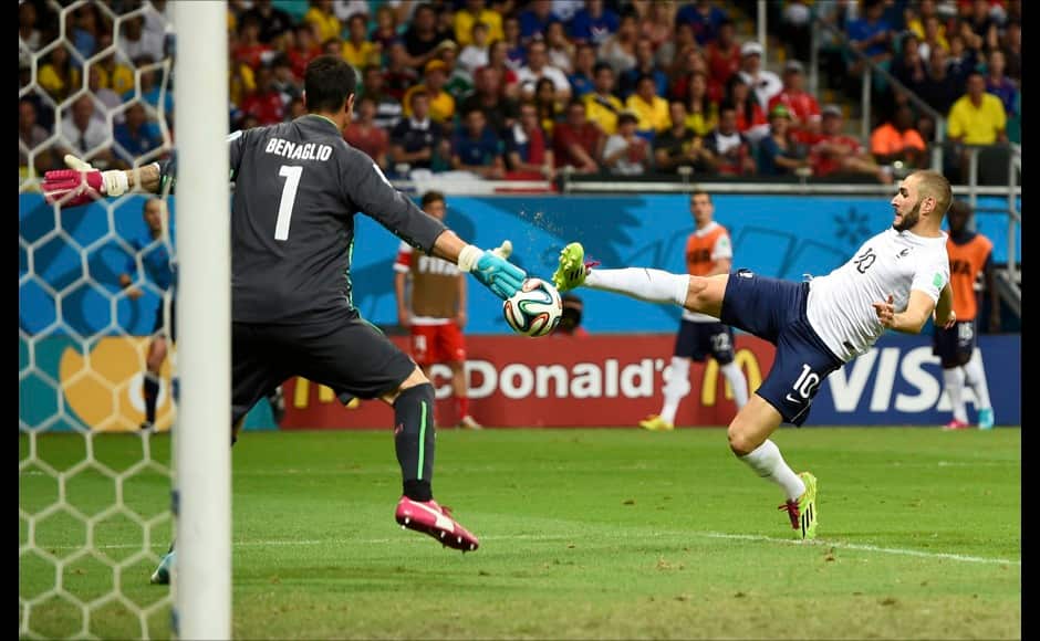 Karim Benzema finally got his deserved goal in the 67th minute to compound Switzerland's misery. Reuters