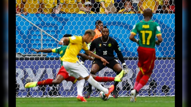 FIFA World Cup photos: Neymar strikes twice as Brazil hammer Cameroon ...
