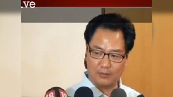 P Chidambaram changed affidavit in Ishrat Jahan case: Kiren Rijiju