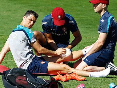 Few days ago, Ronaldo left the training session with an ice-pack on his knee. Reuters