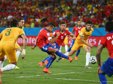 World Cup 2014: Sanchez brilliant as Chile beat Australia 3-1 World Cup 2014: Sanchez brilliant as Chile beat Australia 3-1