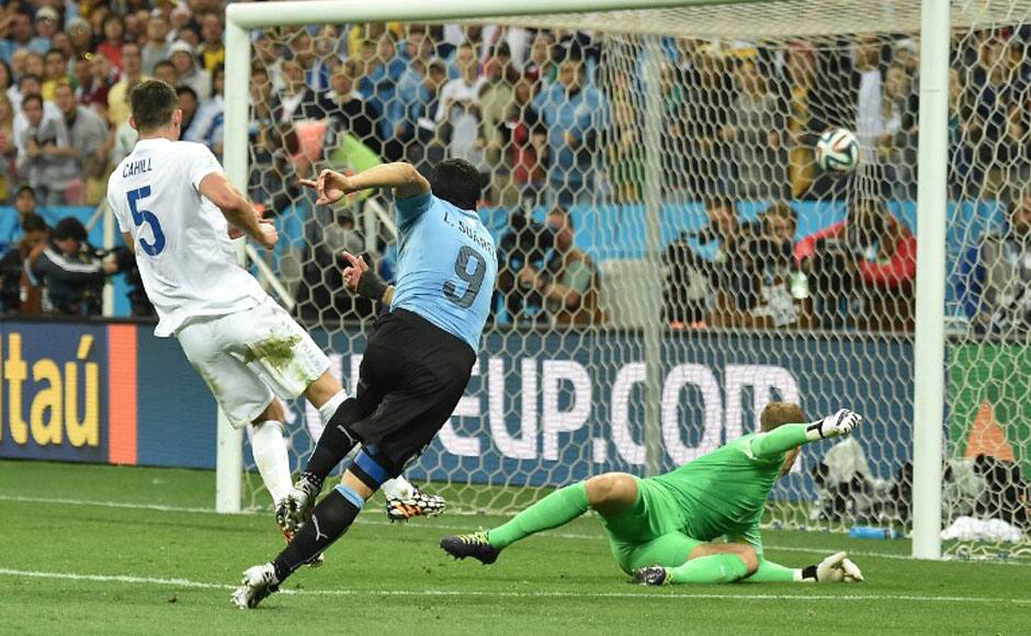 After Rooney scored the equaliser, the momentum shifted England's way but against the run of play it was England's tormentor again who had the final say as Suarez put Uruguay 2-1 ahead after a Gerrard header fell on the way of the Suarez and he rifled home with sheer power. AFP