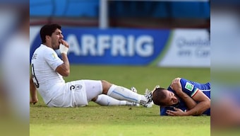 Italy defender Giorgio Chiellini 'admires' Uruguay striker Luis Suarez for biting him at 2014 World Cup